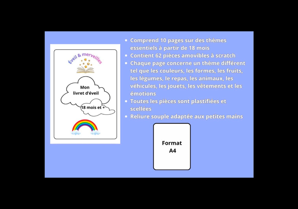 Mon livret d'éveil - livret d'éveil éducatif pour enfant, Eveil et Merveilles