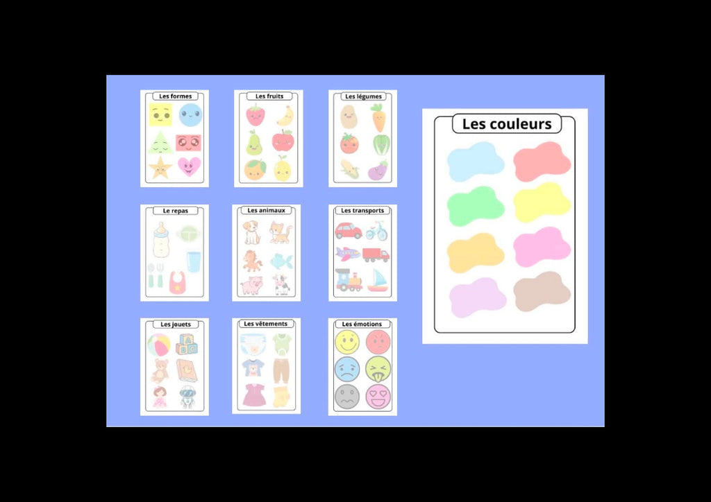 Mon livret d'éveil - aperçu des pages intérieures avec pièces à manipuler
