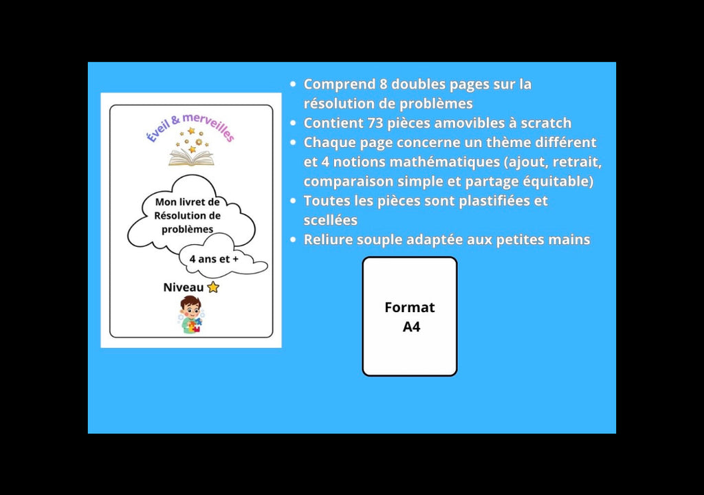 Mon livret de résolution de problème - Niveau 1