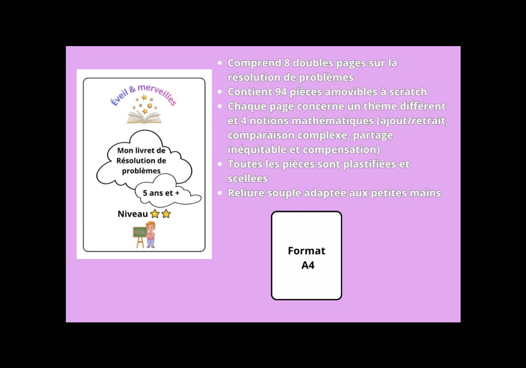 Mon livret de résolution de problèmes - Niveau 2