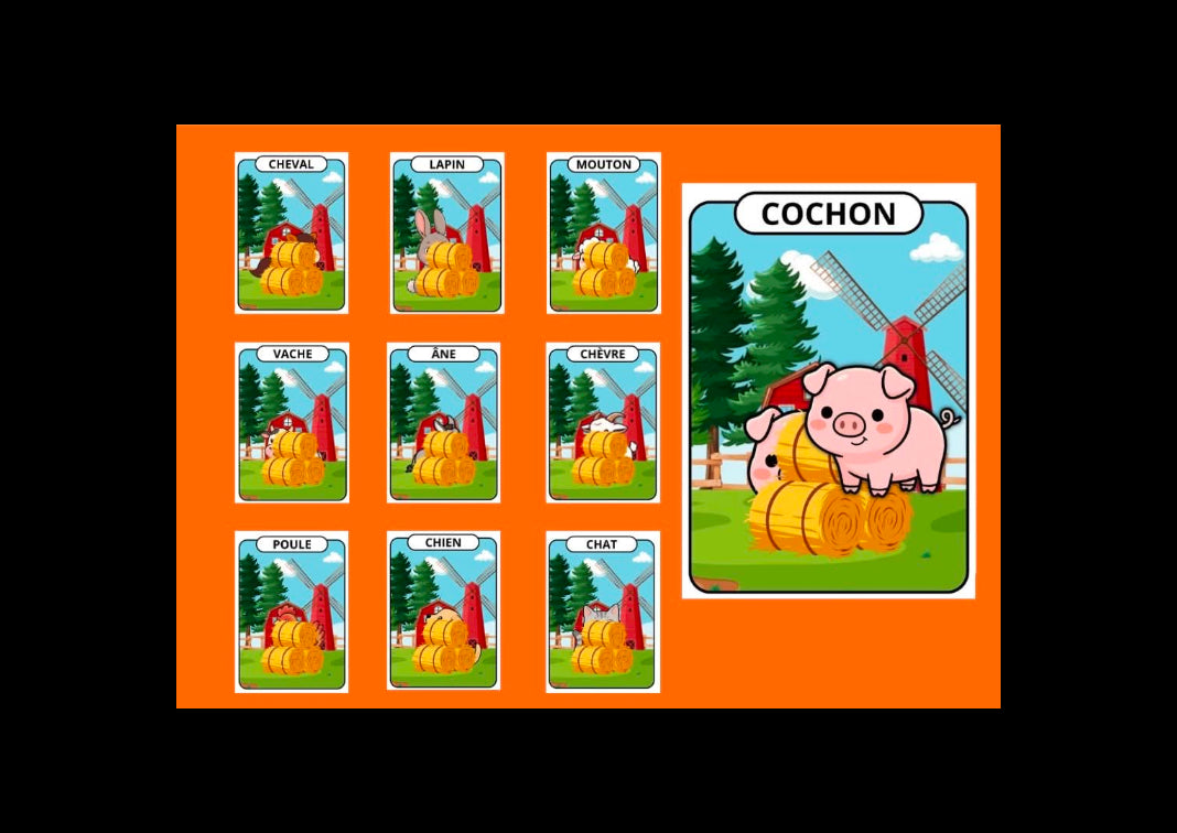Mes animaux cachés La ferme - pièces à scratch avec animaux de la ferme