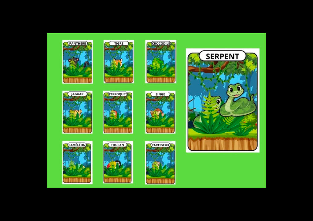 Mes animaux cachés La jungle - pièces à scratch avec animaux de la jungle