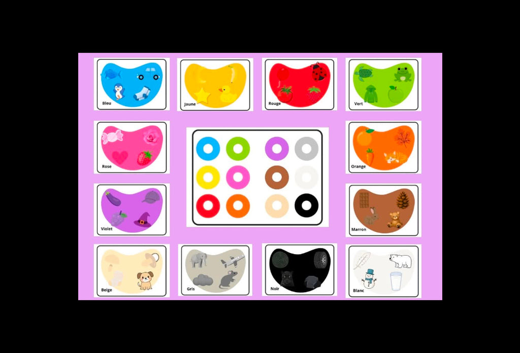 Mon livret des couleurs - pièces à scratch pour associer les couleurs