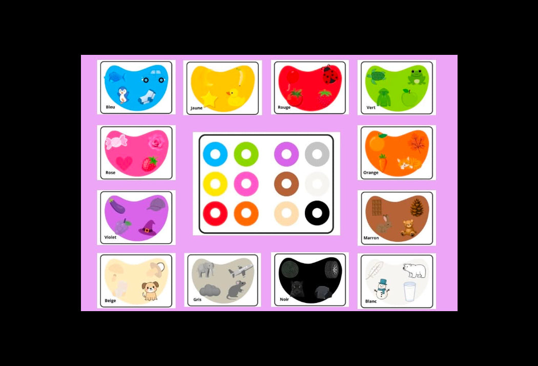 Mon livret des couleurs - pièces à scratch pour associer les couleurs